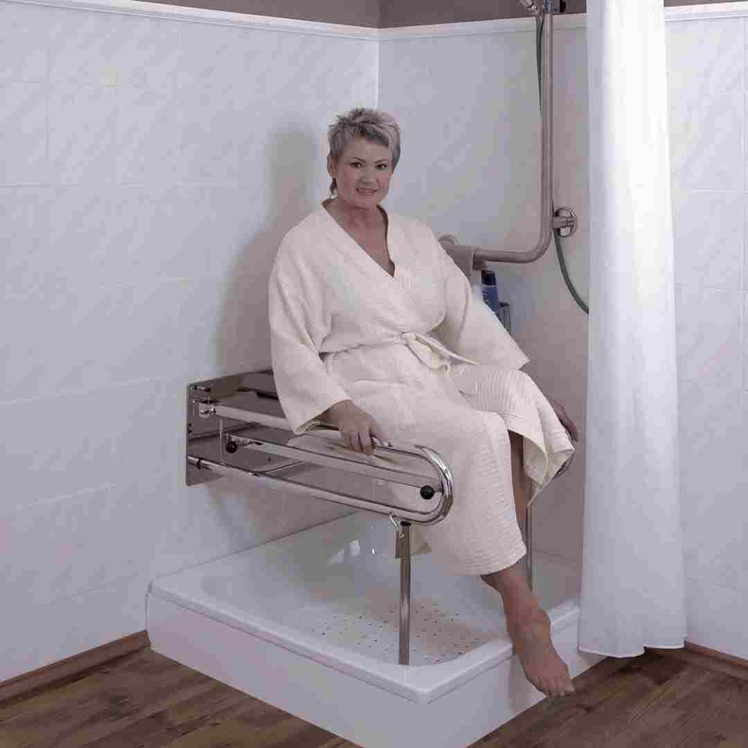 Duschrollsitz für das bad wohnumfeldverbessernde Maßnahmen